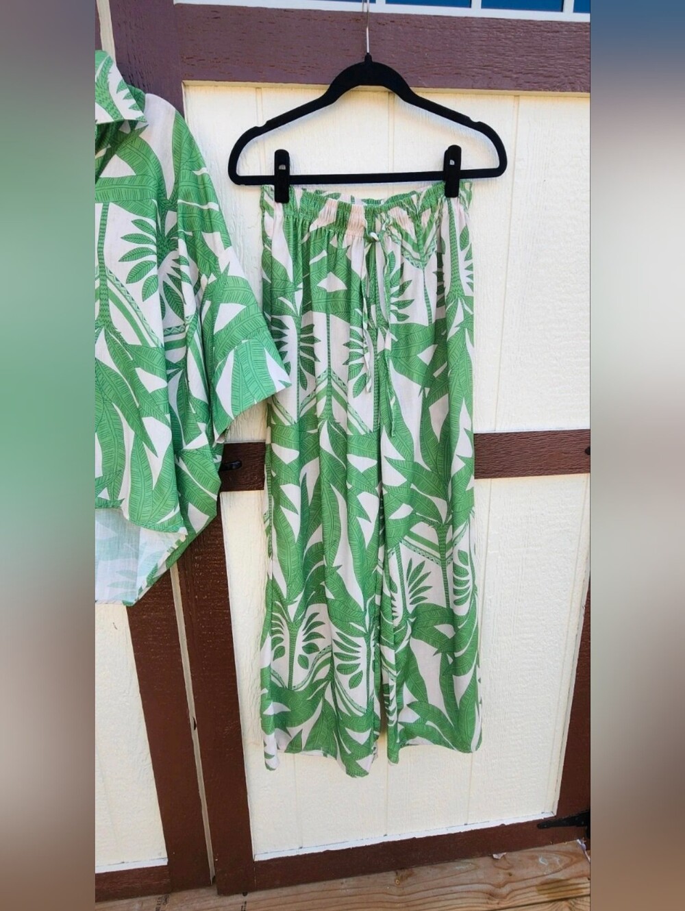 NEW!! GiGioTropical Print Blouse & Wide Leg Pants, Sz Medium,NWT - Picture 4 of 4